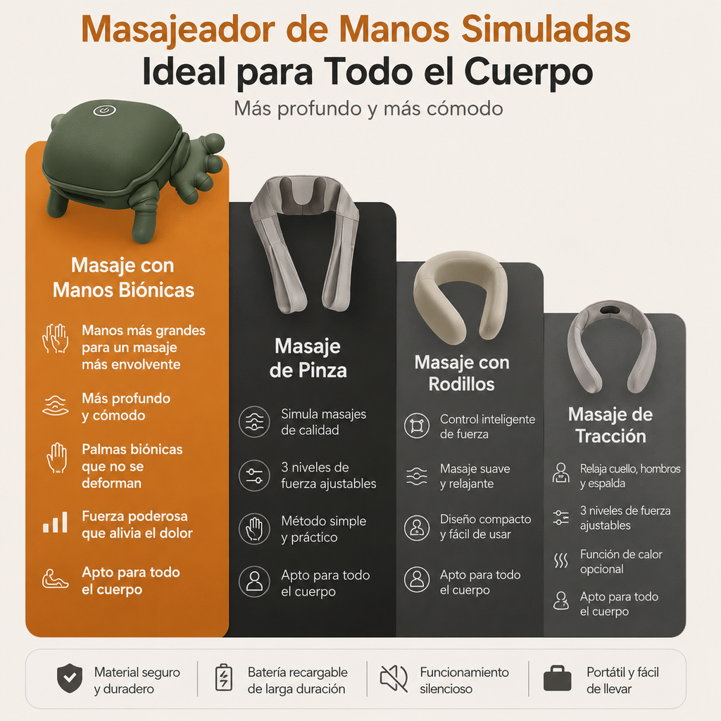 Masajeador Relajante con Calor – Bienestar en Todo el Cuerpo