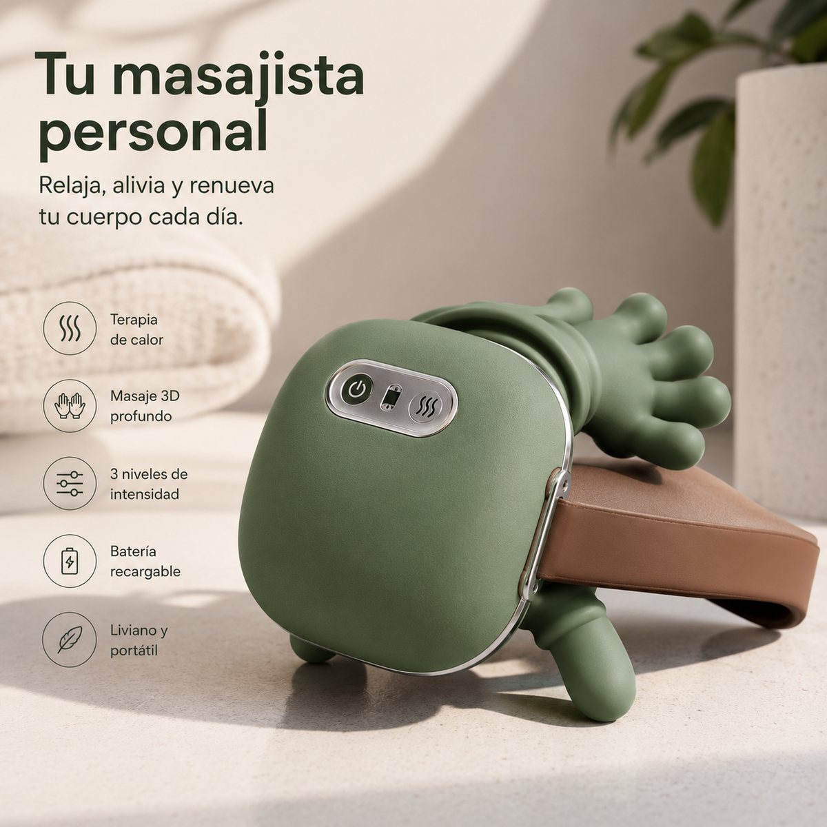 Masajeador Relajante con Calor – Bienestar en Todo el Cuerpo