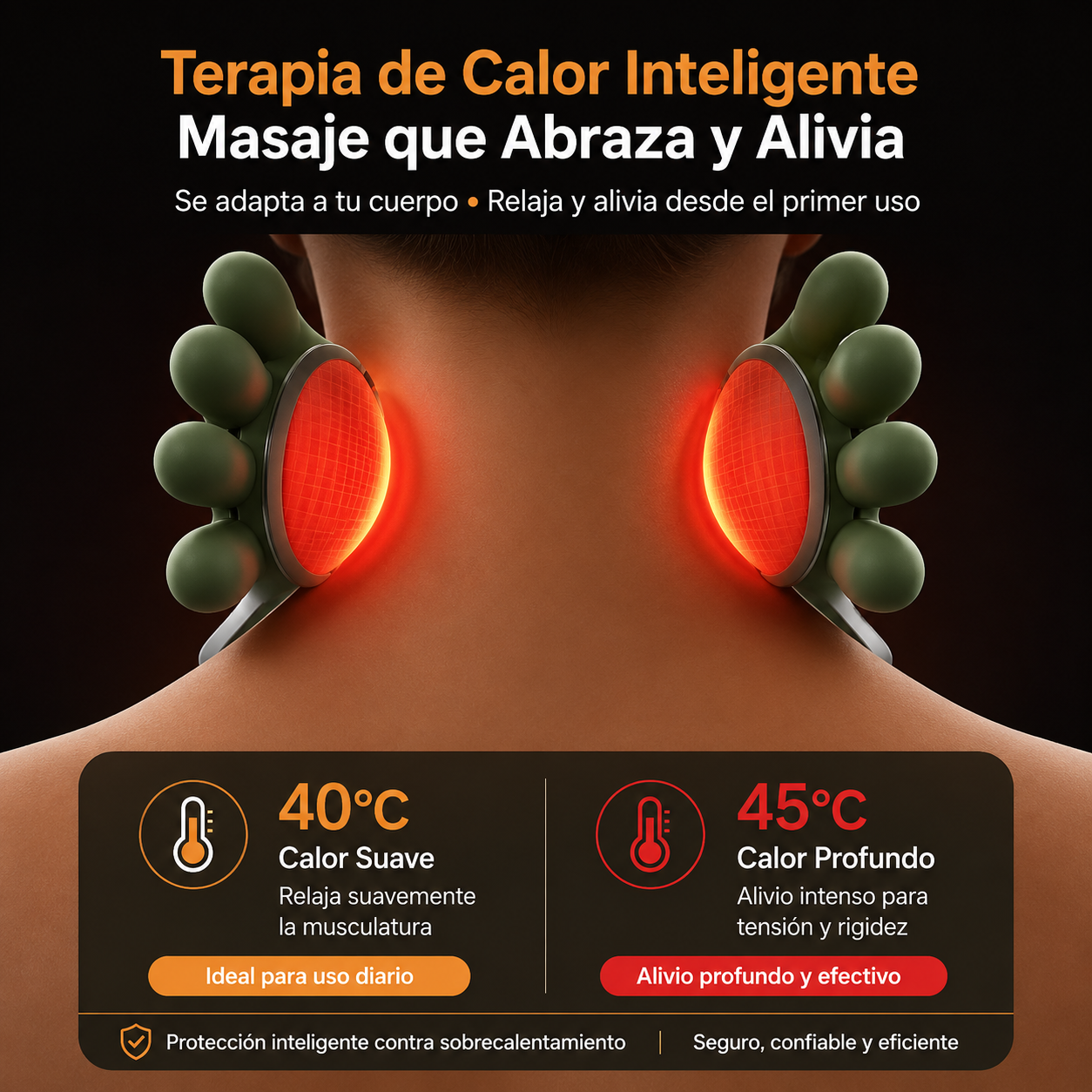 Masajeador Relajante con Calor – Bienestar en Todo el Cuerpo